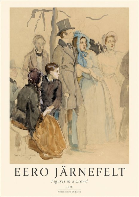 Eero Järnefelt Figures in a Crowd No1 - Affiche