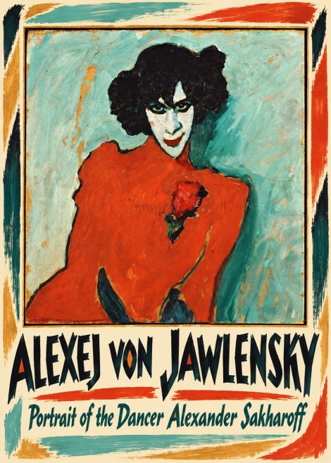 Alexej von Jawlensky Portrait of the Dancer Alexander Sakharoff No1 - Affiche