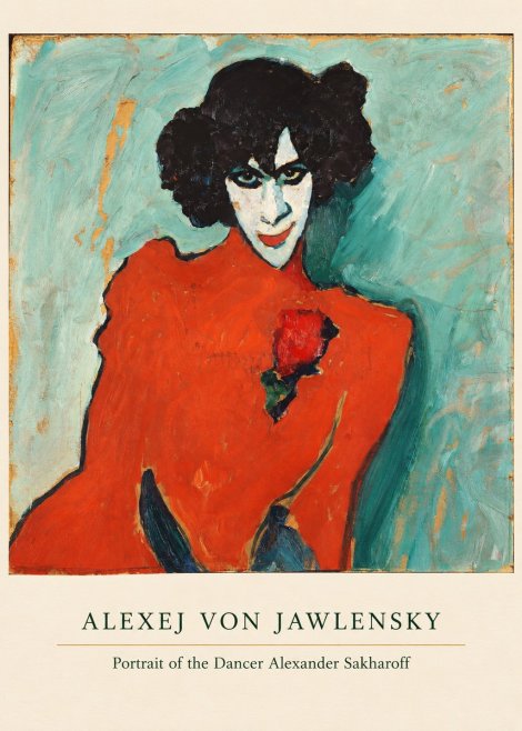 Alexej von Jawlensky Portrait of the Dancer Alexander Sakharoff No5 - Affiche