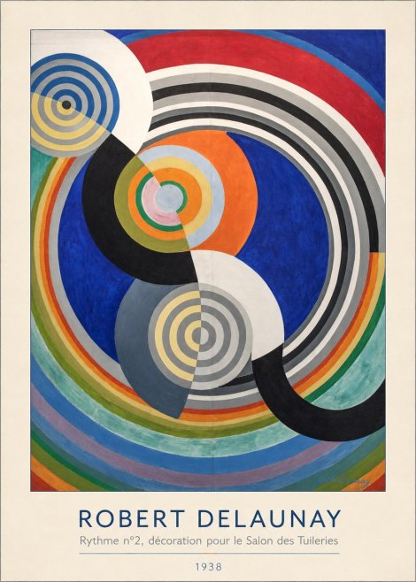 Robert Delaunay Rythme N°2, Décoration Pour Le Salon Des Tuileries No3 - Affiche