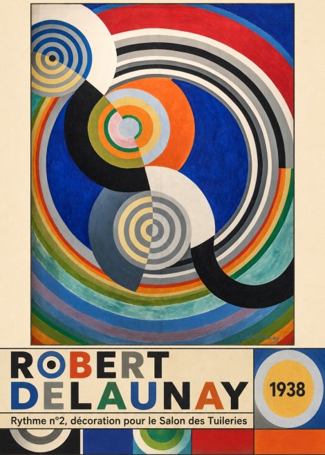 Robert Delaunay Rythme N°2, Décoration Pour Le Salon Des Tuileries No6 - Affiche
