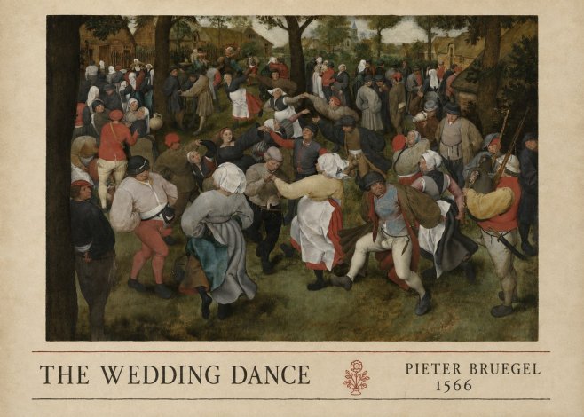 Pieter Bruegel The Wedding Dance I No4 - Affiche