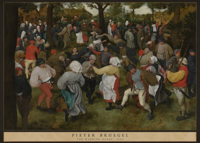 Pieter Bruegel The Wedding Dance I No6 - Affiche