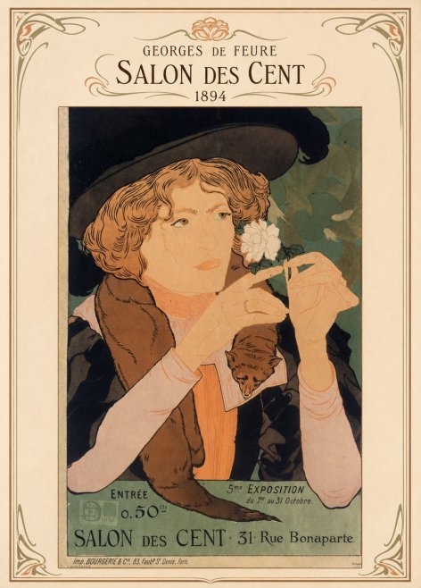 Georges de Feure Salon Des Cent - 1894 No4 - Affiche