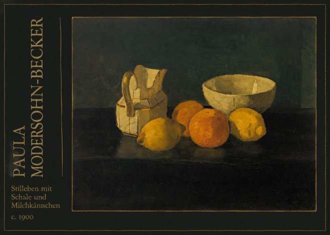 Paula Modersohn-Becker Stilleben Mit Schale Und Milchkännchen No2 - Affiche