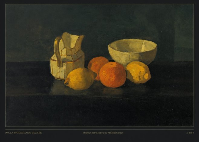 Paula Modersohn-Becker Stilleben Mit Schale Und Milchkännchen No6 - Affiche
