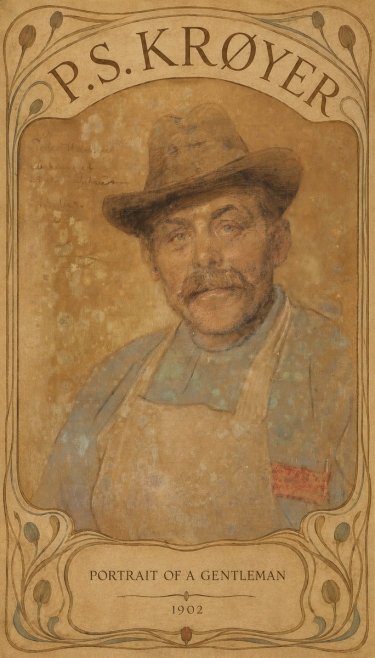 P.S. Krøyer Portrait of a Gentleman No3 - Affiche