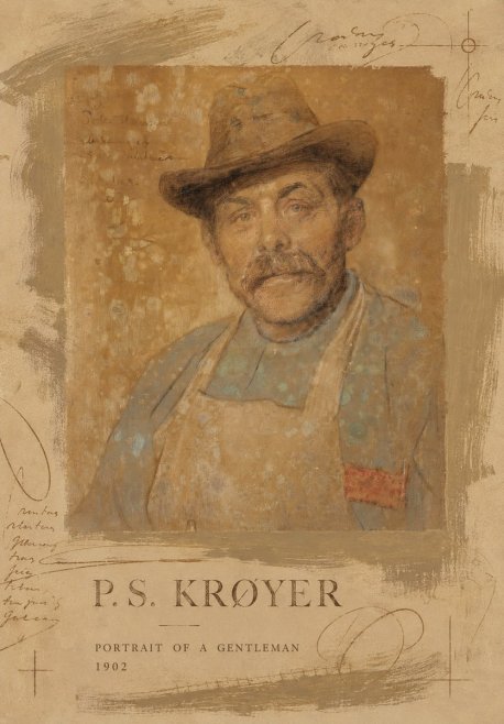 P.S. Krøyer Portrait of a Gentleman No5 - Affiche