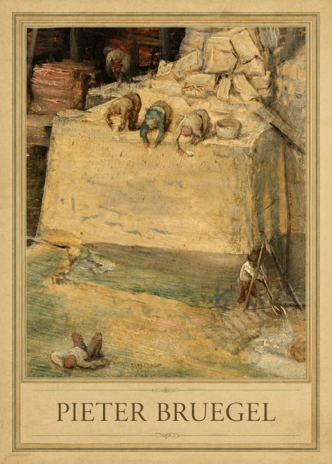 Pieter Bruegel Figures on the Embankment No5 - Affiche