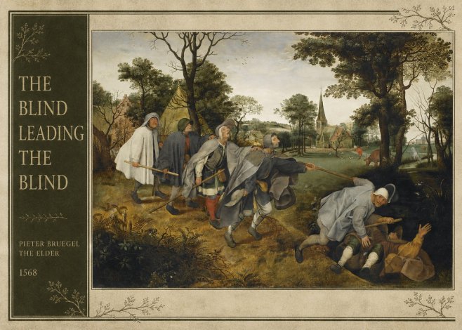 Pieter Bruegel The Blind Leading the Blind I No2 - Affiche