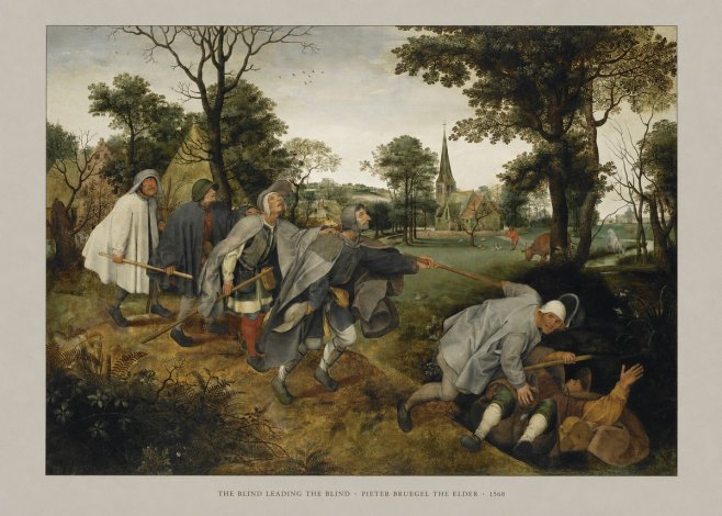 Pieter Bruegel The Blind Leading the Blind I No5 - Affiche