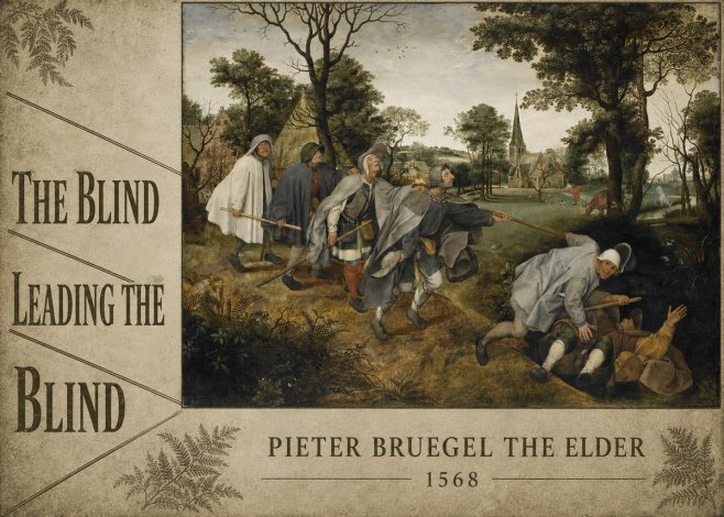 Pieter Bruegel The Blind Leading the Blind I No6 - Affiche