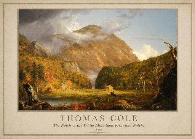 Thomas Cole The Notch of the White Mountains (Crawford Notch) No3 - Affiche