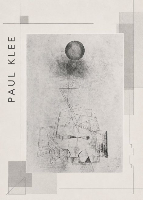 Paul Klee Abstract Study with Sphere and Ladder No2 - Affiche