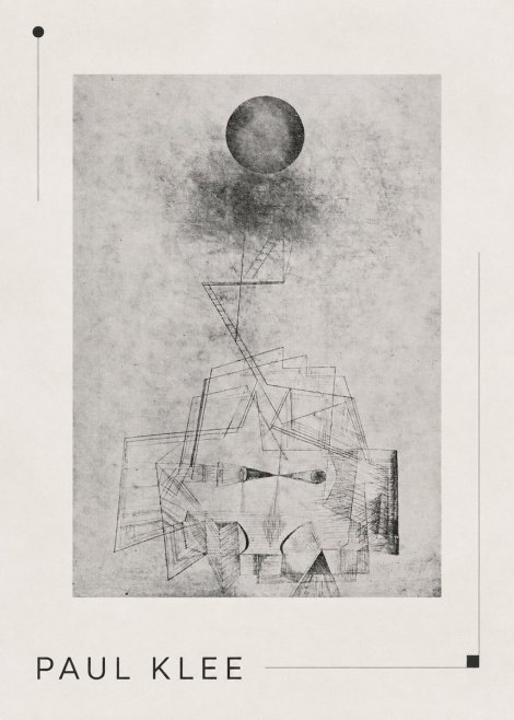 Paul Klee Abstract Study with Sphere and Ladder No3 - Affiche