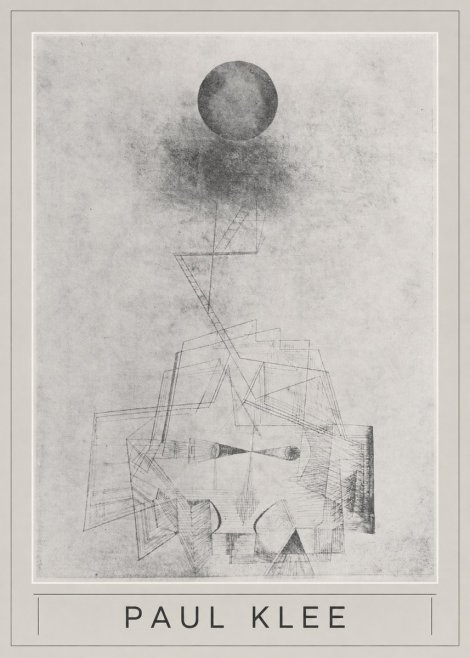 Paul Klee Abstract Study with Sphere and Ladder No5 - Affiche