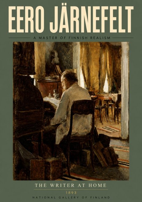 Eero Järnefelt The Writer at Home No4 - Affiche