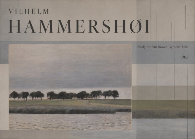 Vilhelm Hammershøi Study for Sunshower, Gentofte Lake No5 - Affiche