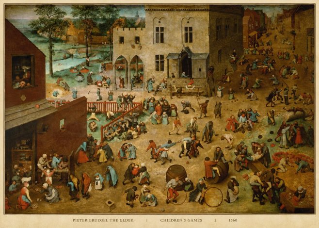 Pieter Bruegel Children's Games II No5 - Affiche