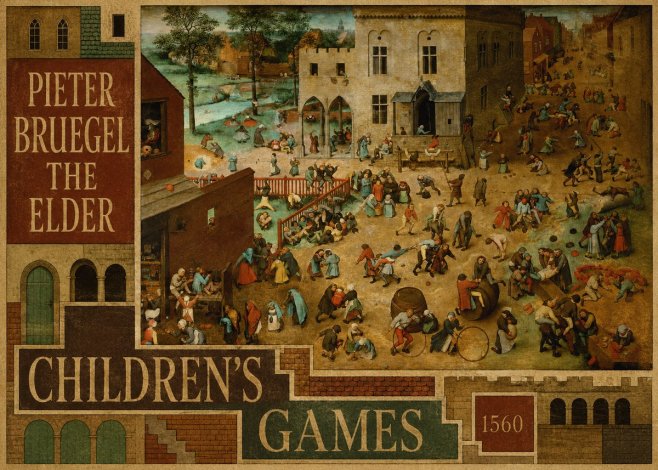 Pieter Bruegel Children's Games II No6 - Affiche
