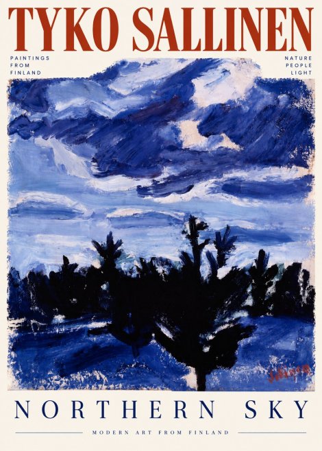 Tyko Sallinen Northern Sky No5 - Affiche