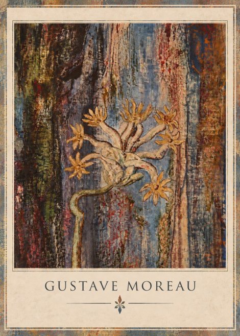 Gustave Moreau Fleur Mystérieuse No4 - Affiche