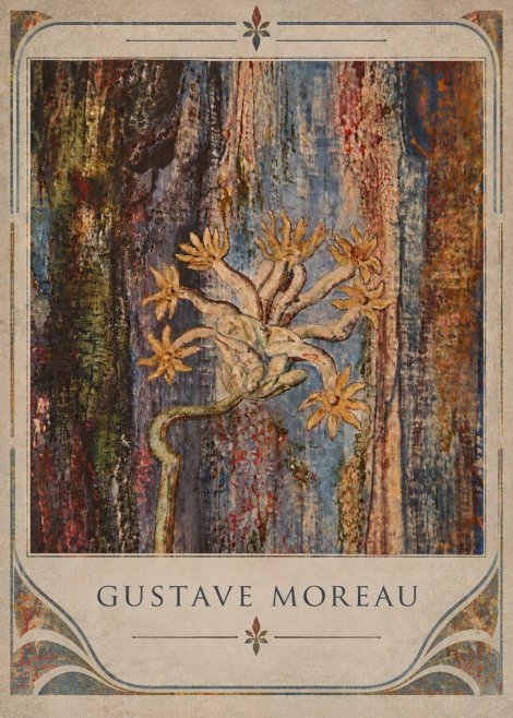 Gustave Moreau Fleur Mystérieuse No5 - Affiche