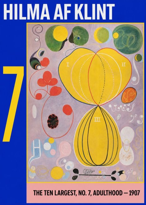 Hilma af Klint The Ten Largest, No. 7, Adulthood No3 - Affiche
