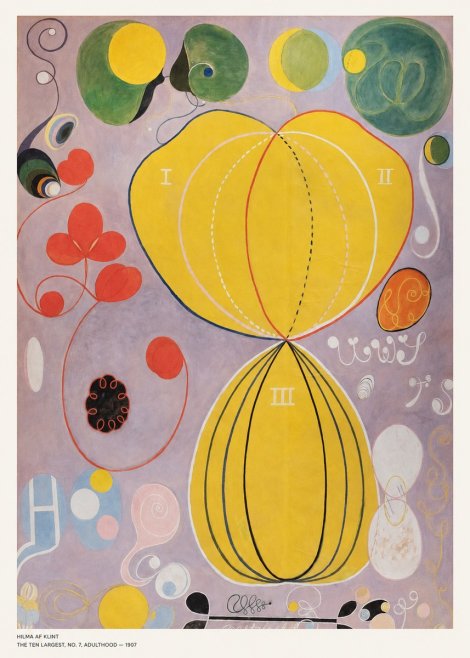 Hilma af Klint The Ten Largest, No. 7, Adulthood No5 - Affiche