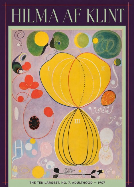 Hilma af Klint The Ten Largest, No. 7, Adulthood No6 - Affiche