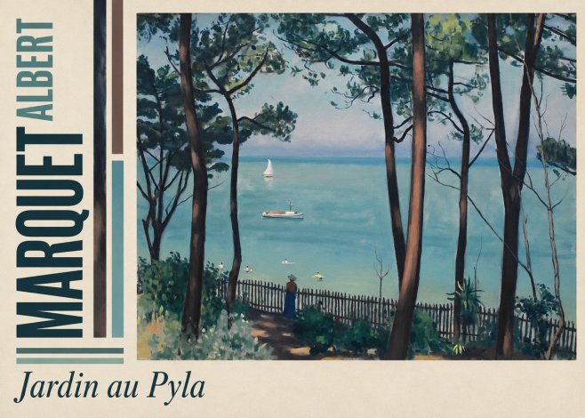 Albert Marquet Jardin Au Pyla No4 - Affiche