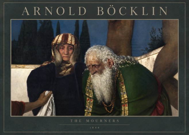 Arnold Böcklin Lamentation over the Dead Christ No5 - Affiche