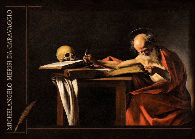 Michelangelo Merisi da Caravaggio Saint Jerome Writing II No2 - Affiche