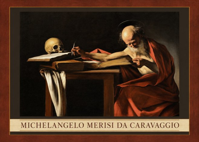 Michelangelo Merisi da Caravaggio Saint Jerome Writing II No3 - Affiche