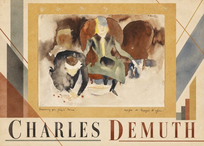 Charles Demuth Drawing for Zola's "Nana" No3 - Affiche