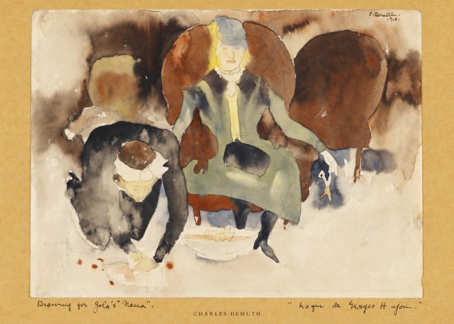 Charles Demuth Drawing for Zola's "Nana" No5 - Affiche