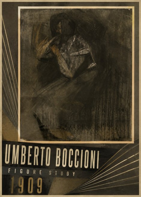 Umberto Boccioni Figure Study I No3 - Affiche