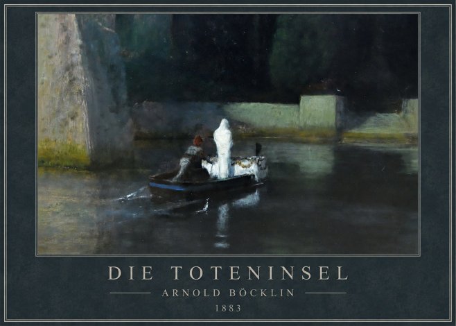 Arnold Böcklin Die Toteninsel IV No1 - Affiche