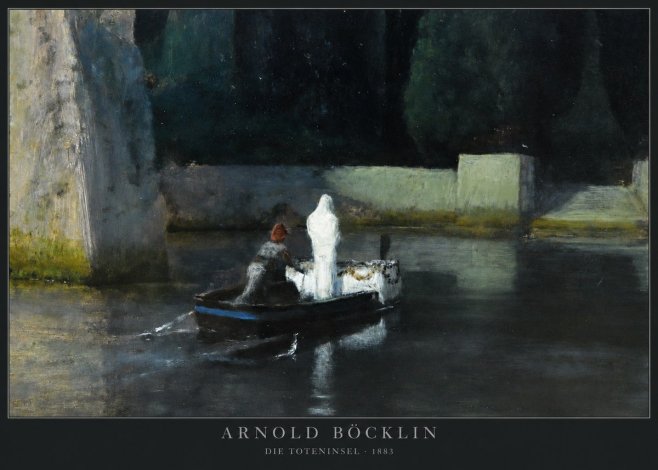 Arnold Böcklin Die Toteninsel IV No2 - Affiche