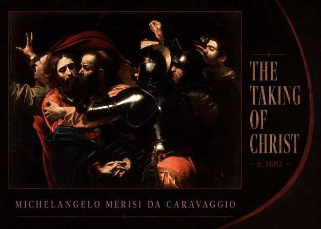 Michelangelo Merisi da Caravaggio The Taking of Christ II No3 - Affiche