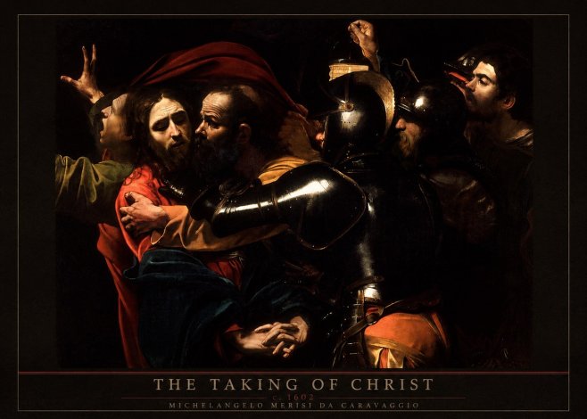 Michelangelo Merisi da Caravaggio The Taking of Christ II No5 - Affiche