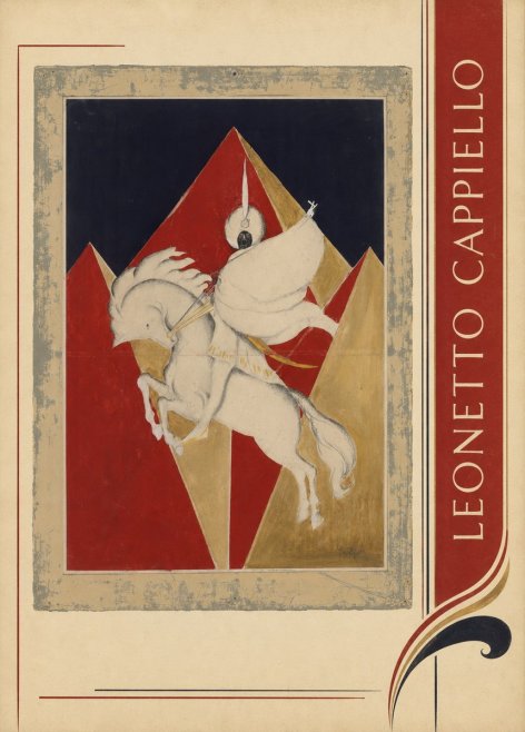 Leonetto Cappiello Rider on a White Horse No4 - Affiche