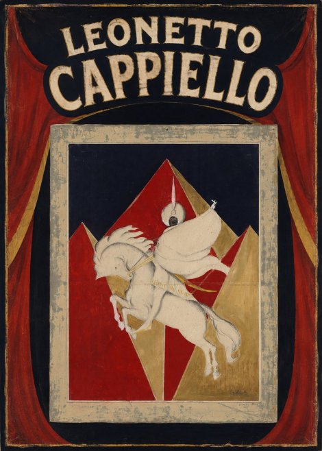 Leonetto Cappiello Rider on a White Horse No5 - Affiche