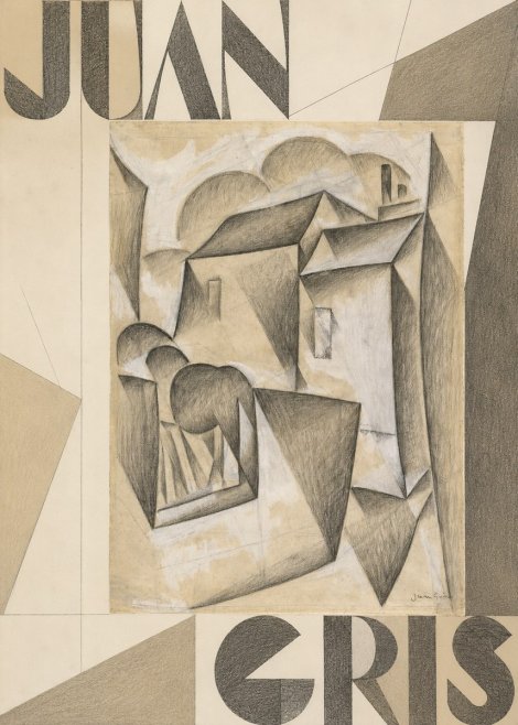 Juan Gris Houses in Paris No6 - Affiche