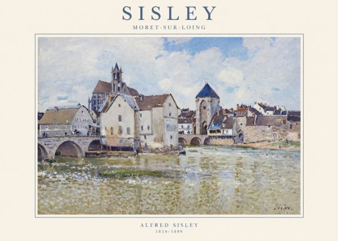 Sisley Moret-sur-loing No1 - Affiche