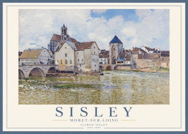 Sisley Moret-sur-loing No3 - Affiche