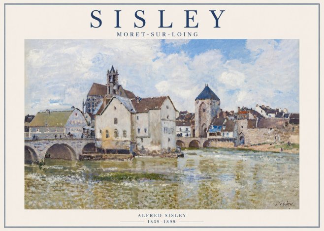 Sisley Moret-sur-loing No6 - Affiche