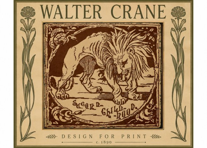 Walter Crane Sacred Childhood No5 - Affiche