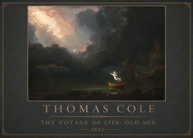 Thomas Cole The Voyage of Life: Old Age III No1 - Affiche