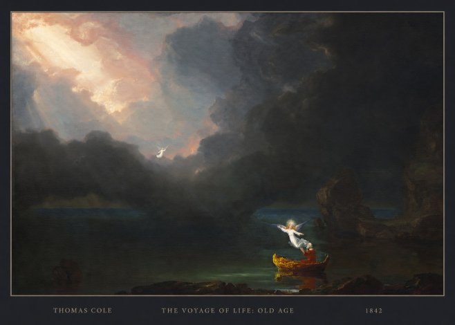 Thomas Cole The Voyage of Life: Old Age III No4 - Affiche